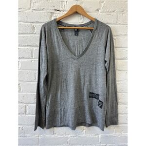 Alternative Apparel Top Womens M Indie Soft Grunge Artsy Minimalist Graphic Tee